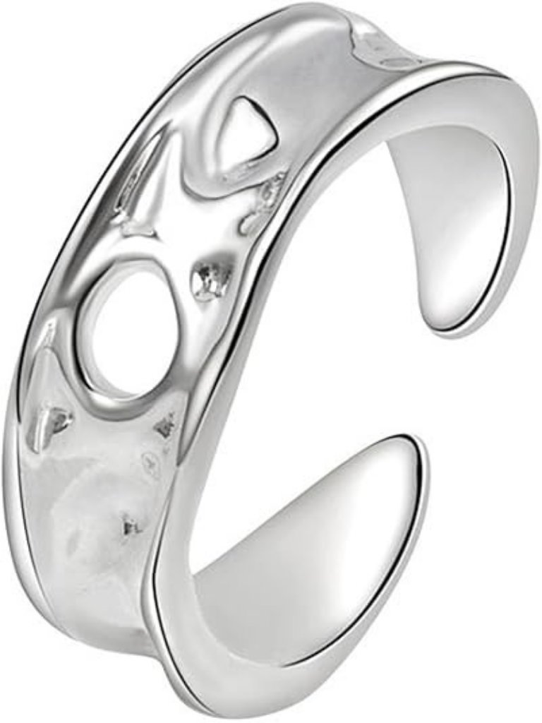 Nice Pattern 925 Sterling Silver Ring Chunky Rings